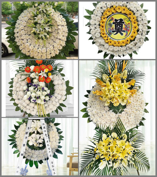 湖北黄冈市黄梅县蔡山镇胡家桥村花圈速递